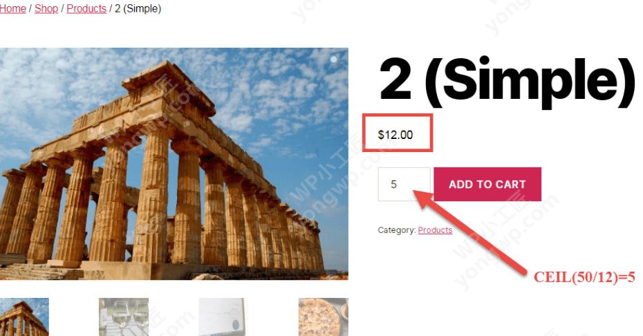 代码实现WooCommerce：设置指定产品的最低购买金额
