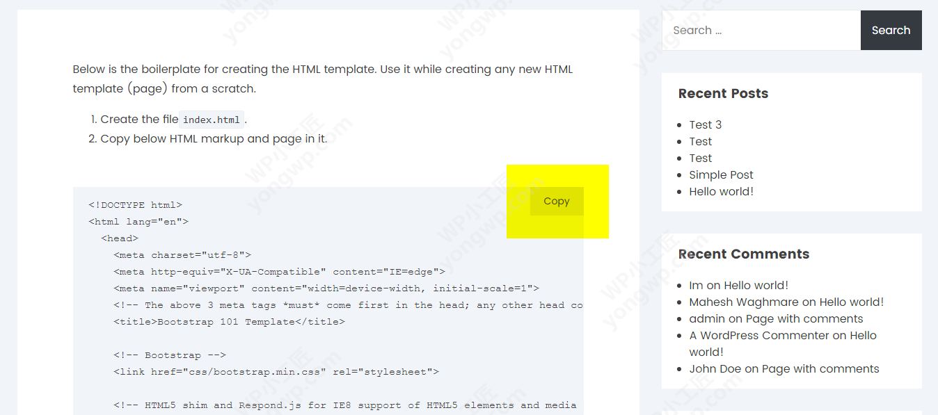 Wordpress所有内容复制到剪贴板Copy Anything to Clipboard插件