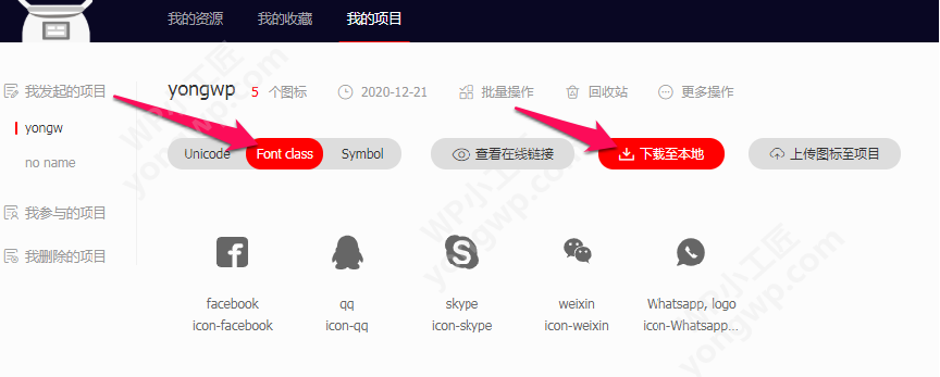 2021最新WordPress网站使用阿里巴巴矢量图标库Iconfont教程